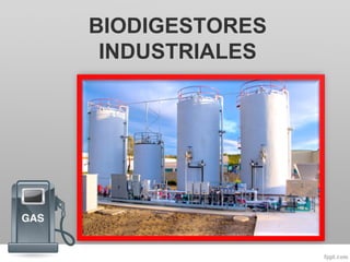 BIODIGESTORES
INDUSTRIALES
 