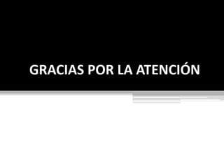 GRACIAS POR LA ATENCIÓN
 