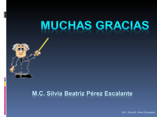 M.C. Silvia B. Pérez Escalante. 
