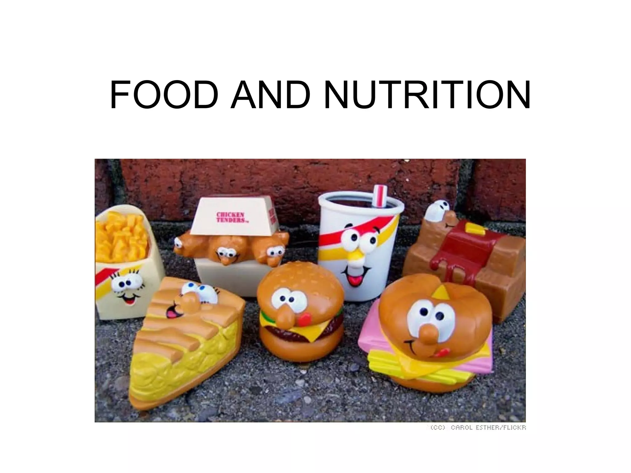 FOOD AND NUTRITION
 