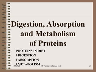 Beautiful view of Protein Metabolism And The Systemic Pro