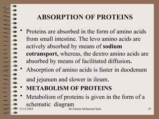 Fresh Look at Digestion Absorption Metabolism Of Carbohydrates Protien And Lipids Pptx