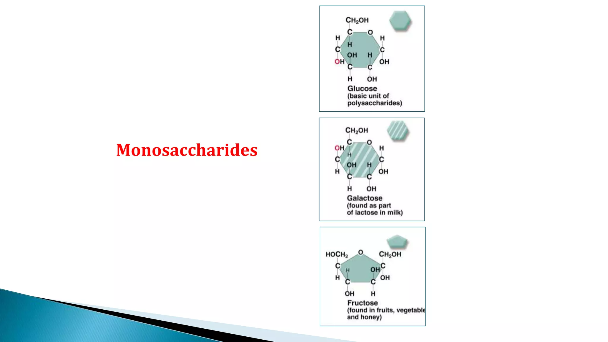 Monosaccharides
 