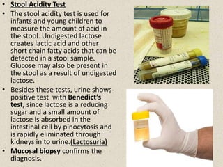 • Stool Acidity Test
• The stool acidity test is used for
  infants and young children to
  measure the amount of acid in
...