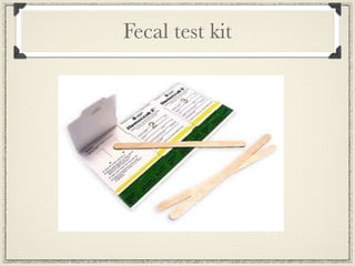 Fecal test kit
 
