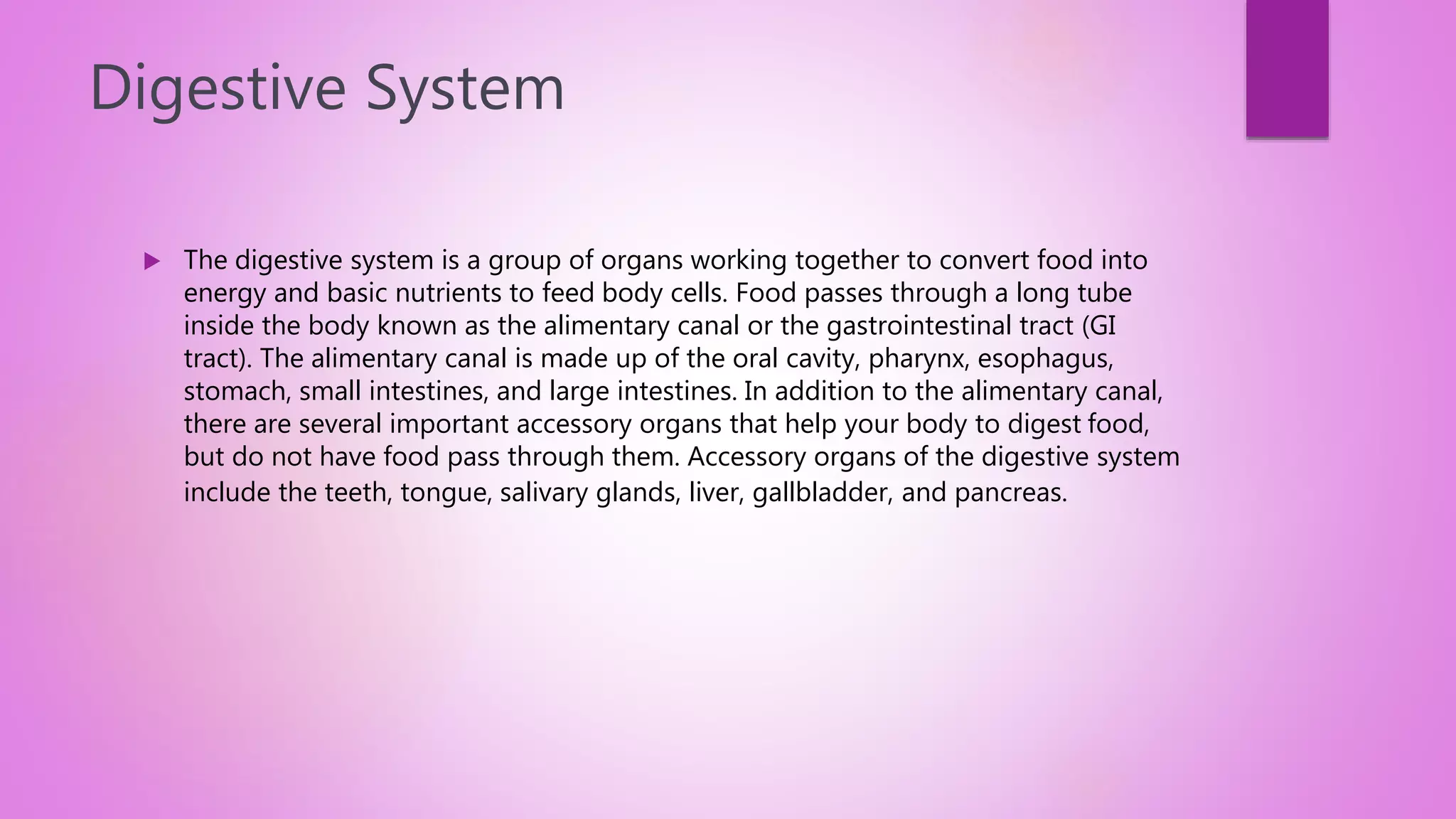 overview of the digestive system and diseases of it | PPTX
