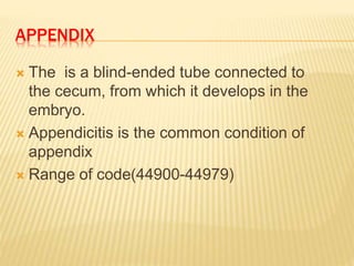 Digestive system CPT CODING-2017 | PPTX