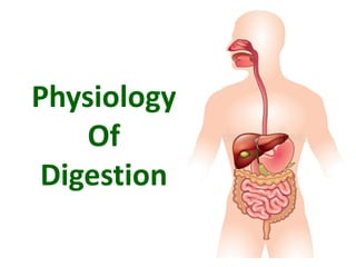 Physiology
Of
Digestion
 