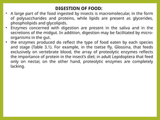 Digestive system of insect include types of digestive organs.pptx