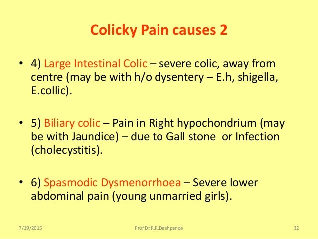 cause of colic pain