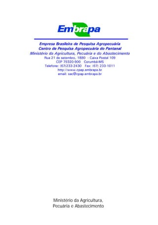 Ministério da Agricultura,
Pecuária e Abastecimento
 