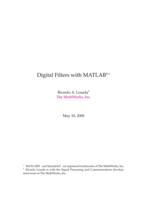 Compensate for Delay and Distortion Introduced by Filters - MATLAB &  Simulink - MathWorks India