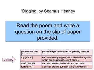 digging poem analysis