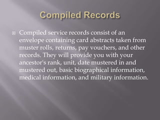 Military Records