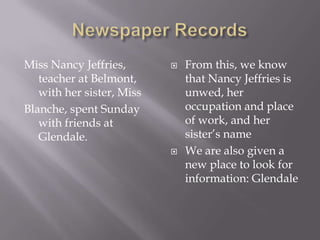 Bounty Land RecordsBounty land records often contain documents similar to those in pension files, with lots of genealogical information. Many of the bounty land application files relating to Revolutionary War and War of 1812 service have been combined with the pension files.Bounty land warrant application files relate to claims based on wartime service between 1775 and March 3, 1855. If your ancestor served in the Revolutionary War, War of 1812, early Indian Wars, or the Mexican War, a search of these records may be worthwhile. 
