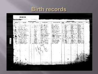 Birth records