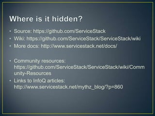 Digging deeper into service stack