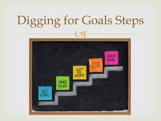 –
Digging for Goals Steps
 