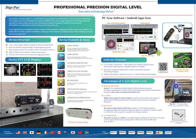 Digi pas 2-axis precision digital level brochure 2013 | PPT