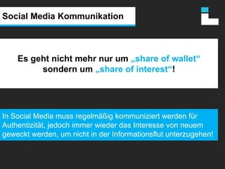  und viele Ideen mehr... Social Media KommunikationWir-Gefühl erzeugen zum weitererzählen!