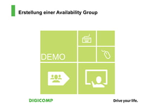 Erstellung einer Availability Group
 