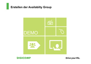 Erstellen der Availabilty Group
 