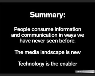 Digital Communications. An integrated view. A presentation from Comunicamos.eu