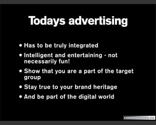 Digital Communications. An integrated view. A presentation from Comunicamos.eu
