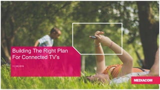 Building The Right Plan
For Connected TV’s
11│28│2018
 