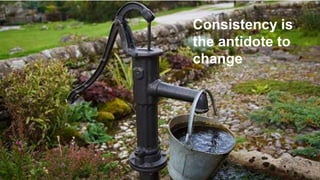 Consistency is the antidote to change.
And if there is one constant in marketing, it’s the value of
video – of sight, sound and motion – to incite action.
Focus on the goal and
don’t let anything get
in your way! Consistency is
the antidote to
change
 