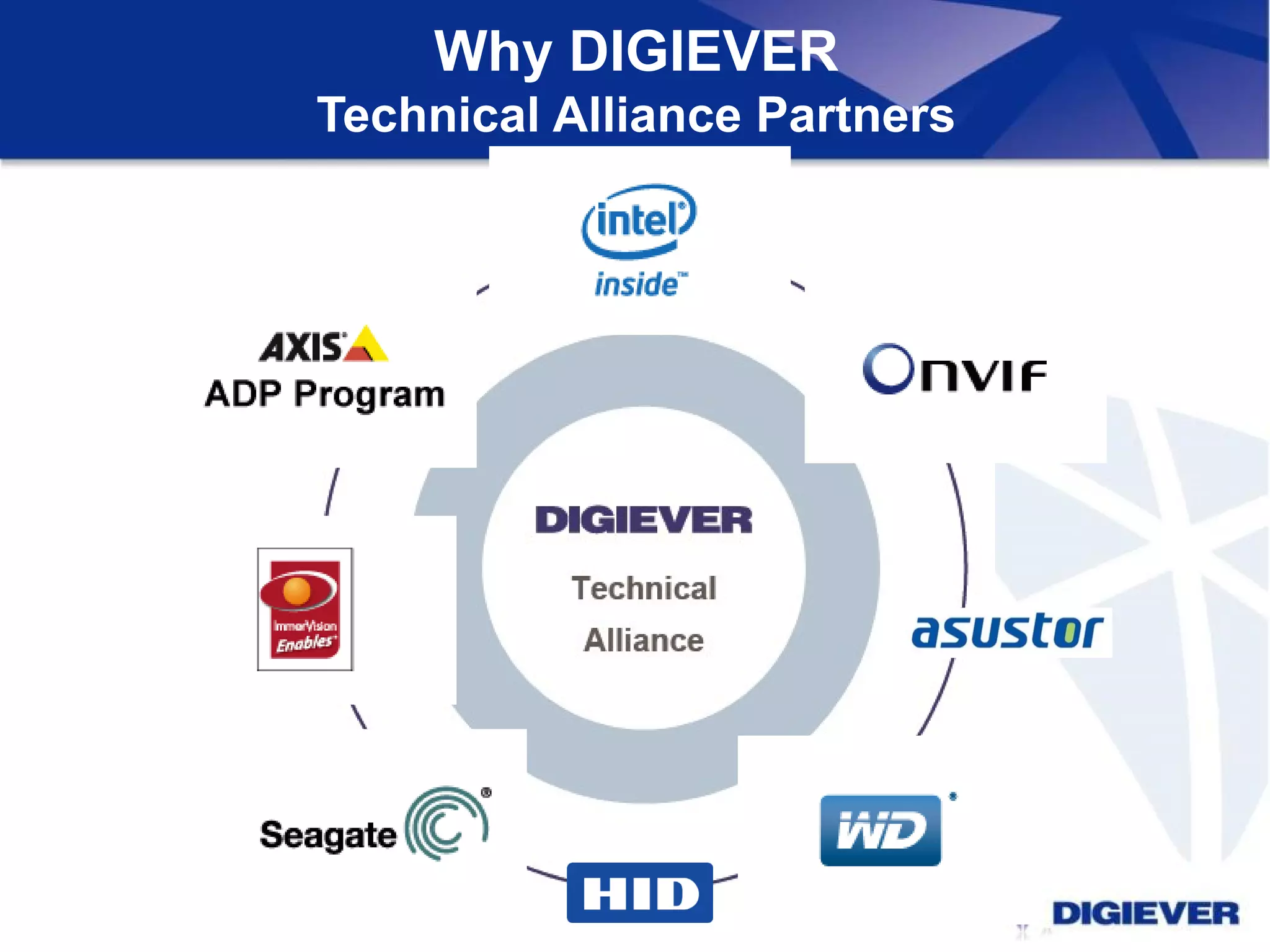 Why DIGIEVER
Technical Alliance Partners
 