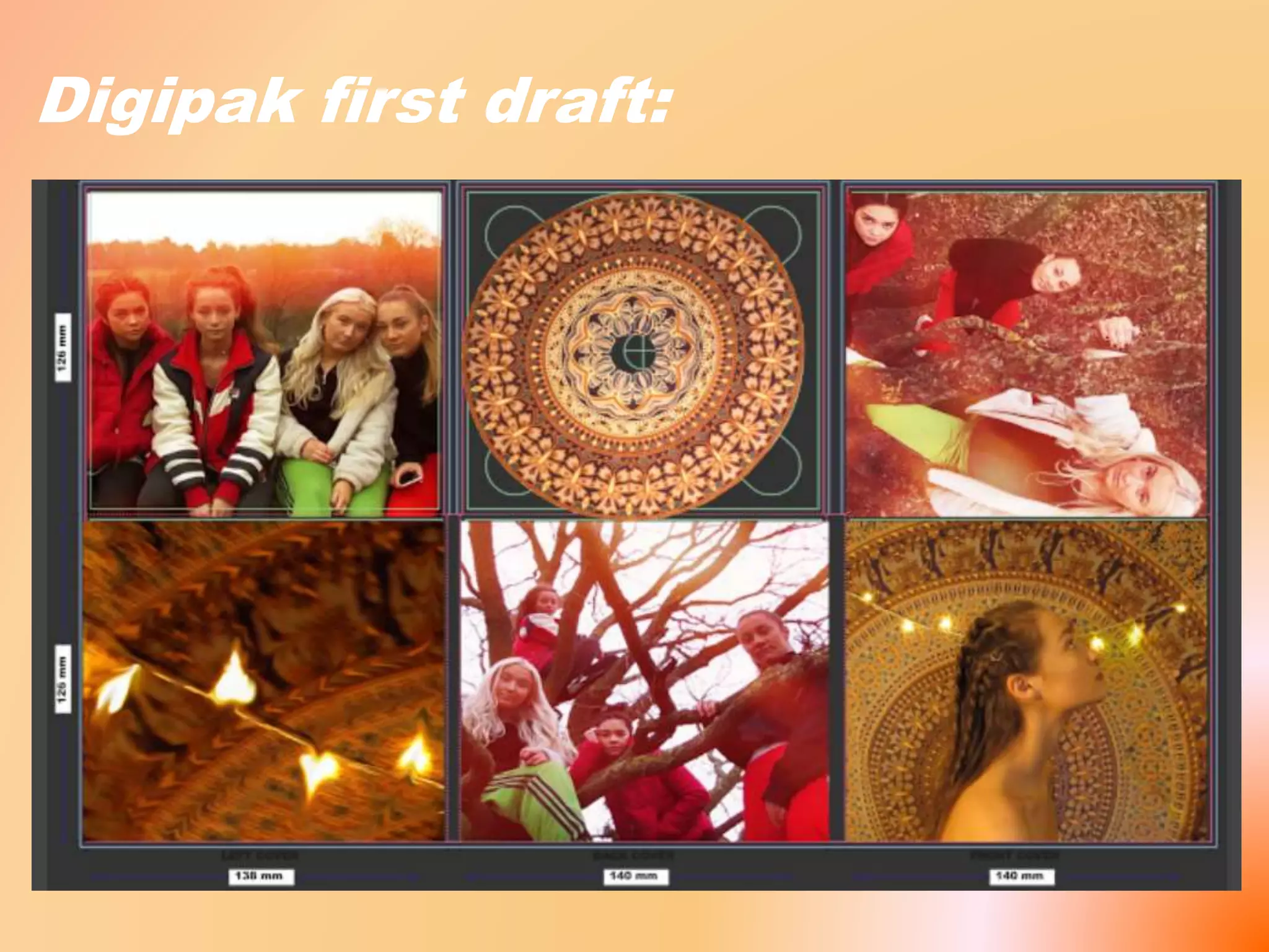 Digipak first draft: