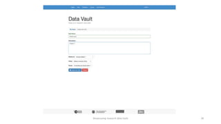 Showcasing research data tools 18
 