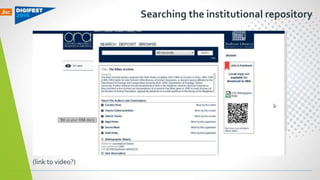 Searching the institutional repository
(link to video?)
 