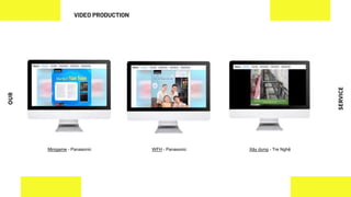 OUR
SERVICE
Minigame - Panasonic WFH - Panasonic Xây dựng - Tre Nghệ
VIDEO PRODUCTION
 