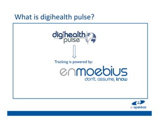 What	
  is	
  digihealth	
  pulse?	
  	
  
	

                                   	

                                   	

                                   	

                                   	

                                   	

                                   	

                    Tracking is powered by: 	

                                   	

                                   	

                                   	

                                   	

 