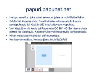 Tutustu yläosan
välilehtiin
 