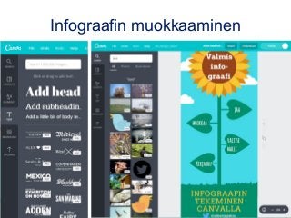 Infograafin muokkaaminen
 