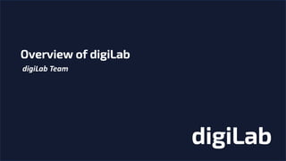 Overview of digiLab team capabilities in the AI/ML space | PDF