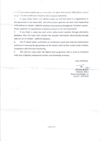 Circular No.25/2018 KERALA POLICE DEPT. – Acceptance of Driving License ...