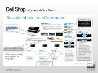 July 2015 Dr. Ute Hillmer
Dell Shop eCommercewith Social Content
 