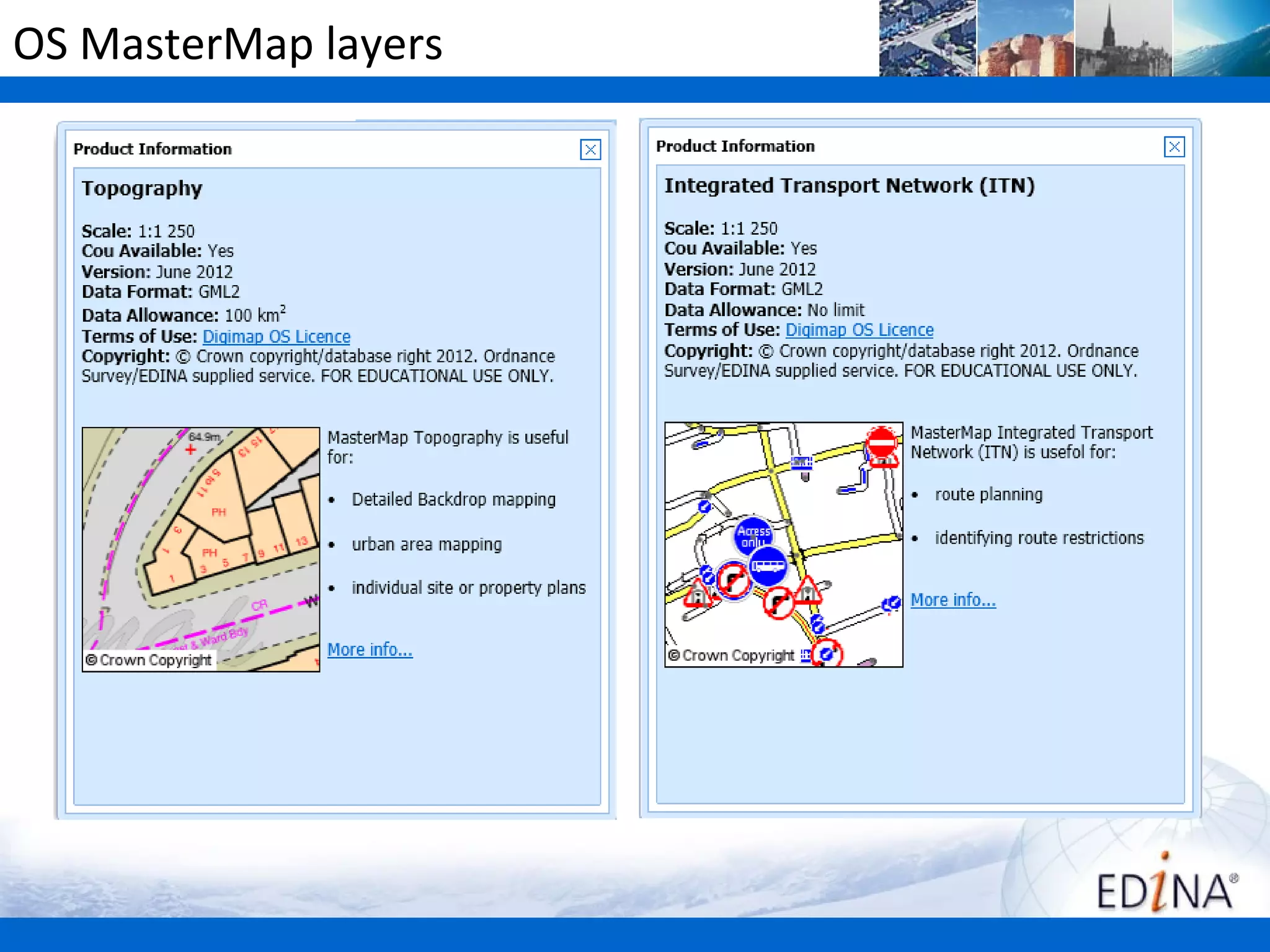 OS MasterMap layers
 