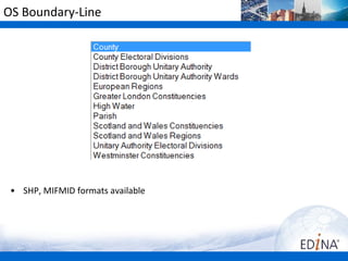 OS Boundary-Line




 • SHP, MIFMID formats available
 