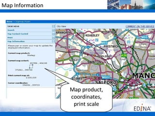 Map Information




                  Map product,
                  coordinates,
                   print scale
 