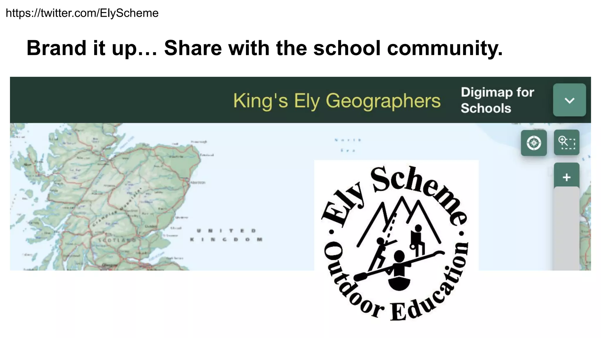 Brand it up… Share with the school community.
https://twitter.com/ElyScheme
 