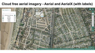 Cloud free aerial imagery - Aerial and AerialX (with labels)
 