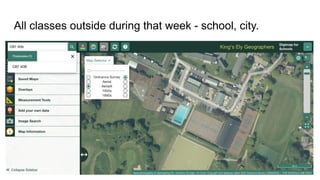 All classes outside during that week - school, city.
 