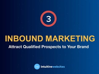 Attract Quali
fi
ed Prospects to Your Brand
INBOUND MARKETING
3
 