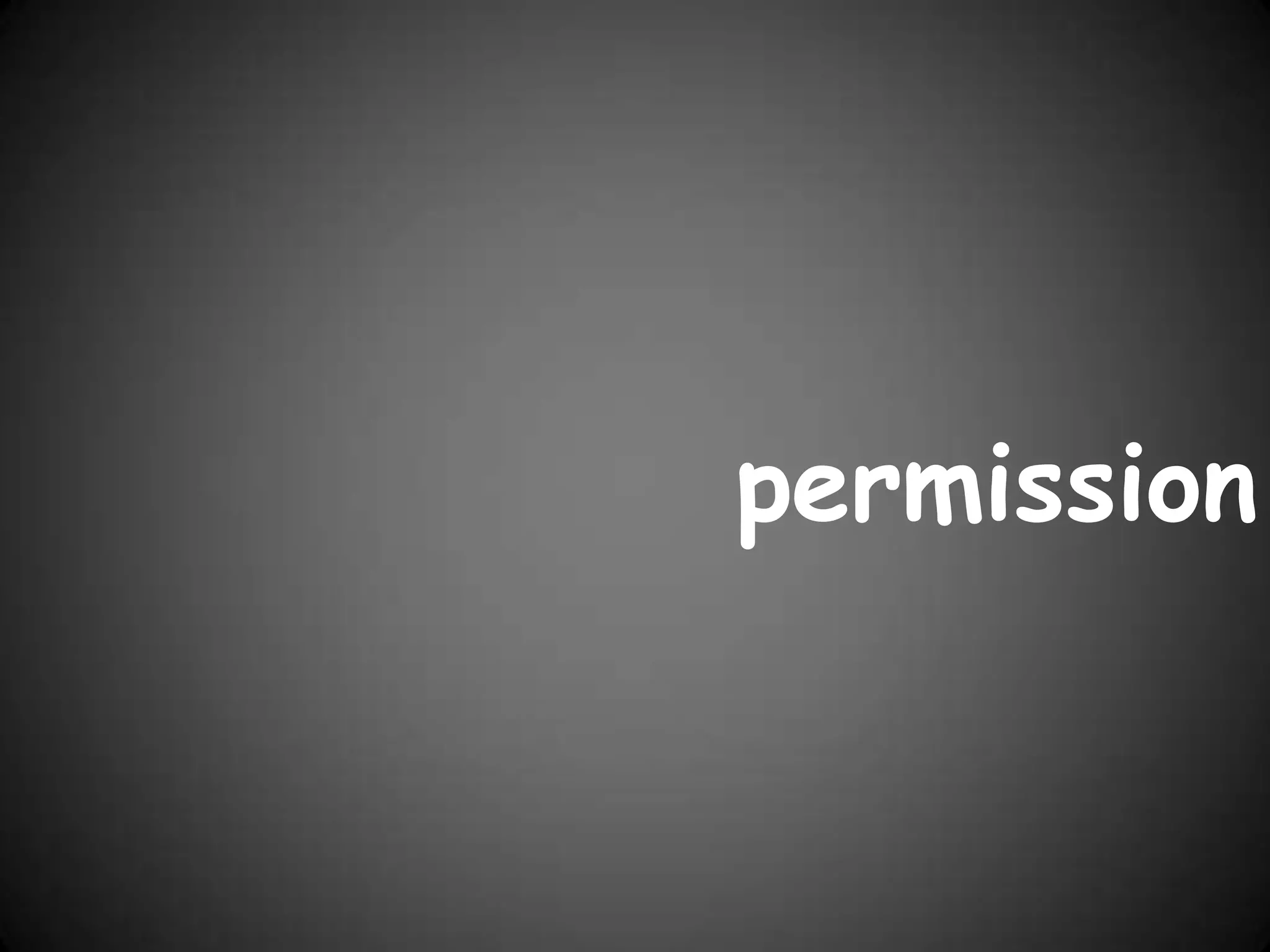 permission