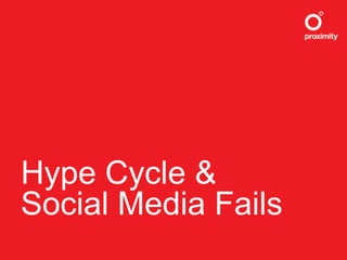 Hype Cycle & Social Media Fails 